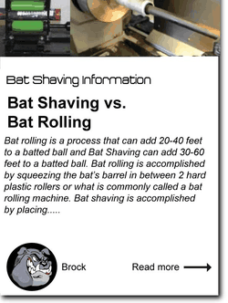 Bat Shaving vs. Bat Rolling